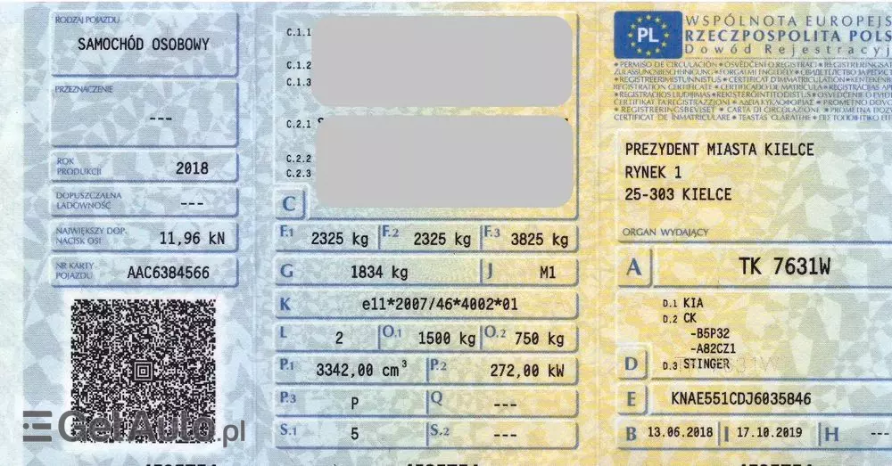 KIA Stinger 3.3 T-GDI V6 GT AWD