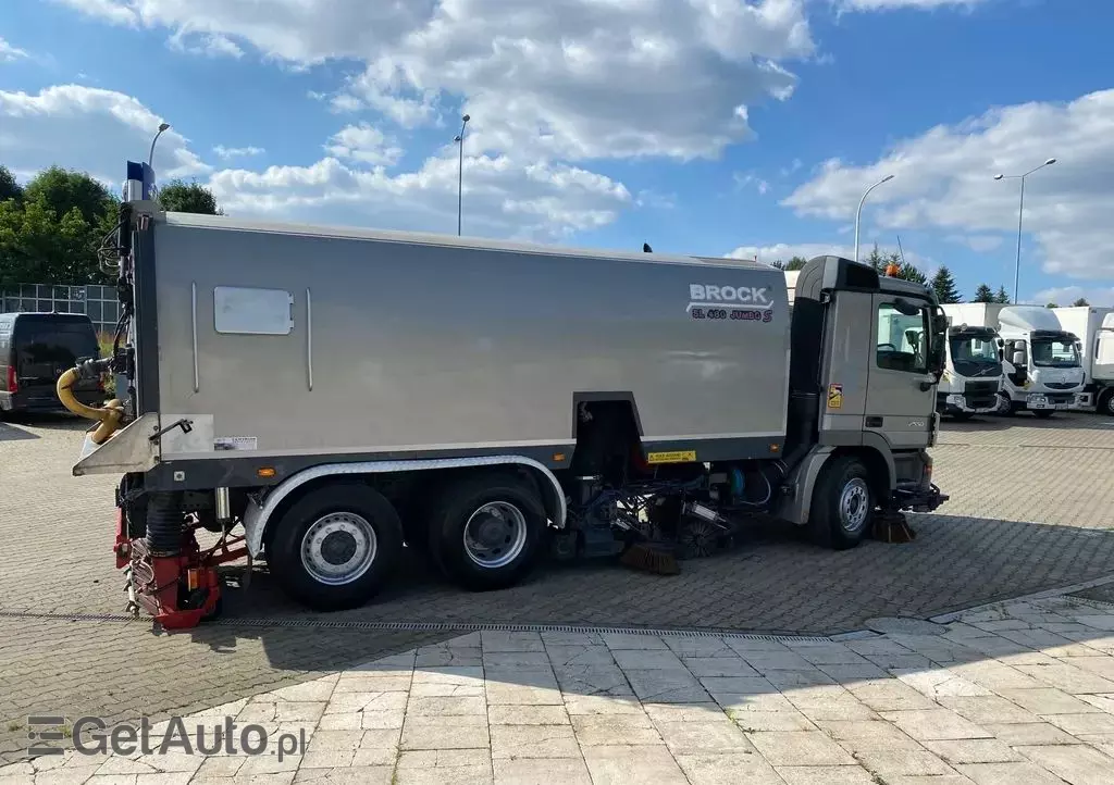 MERCEDES-BENZ Actros 25.50L / ZAMIATARKA + POLEWACZKA / E3 / BROCK SL 480 JUMBO S / V8 / 12M3 