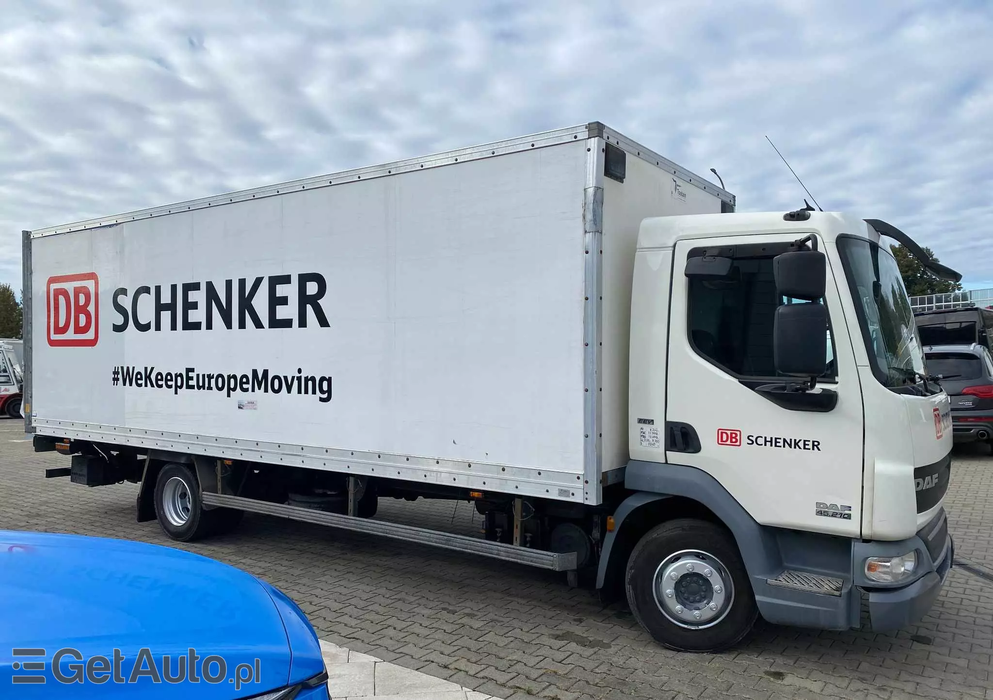 DAF LF 45.210 / KONTENER / E5 / WINDA / BEZWYPADKOWY 