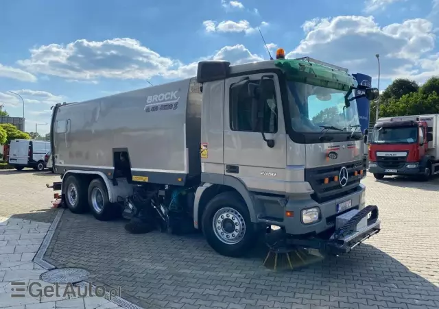 MERCEDES-BENZ Actros 25.50L / ZAMIATARKA + POLEWACZKA / E3 / BROCK SL 480 JUMBO S / V8 / 12M3 