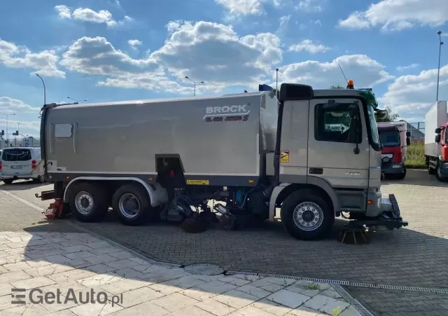 MERCEDES-BENZ Actros 25.50L / ZAMIATARKA + POLEWACZKA / E3 / BROCK SL 480 JUMBO S / V8 / 12M3 