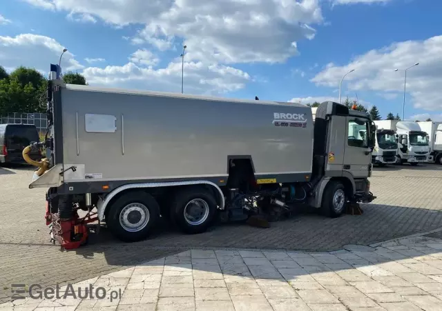 MERCEDES-BENZ Actros 25.50L / ZAMIATARKA + POLEWACZKA / E3 / BROCK SL 480 JUMBO S / V8 / 12M3 