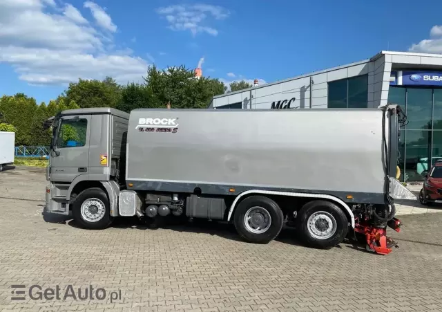 MERCEDES-BENZ Actros 25.50L / ZAMIATARKA + POLEWACZKA / E3 / BROCK SL 480 JUMBO S / V8 / 12M3 