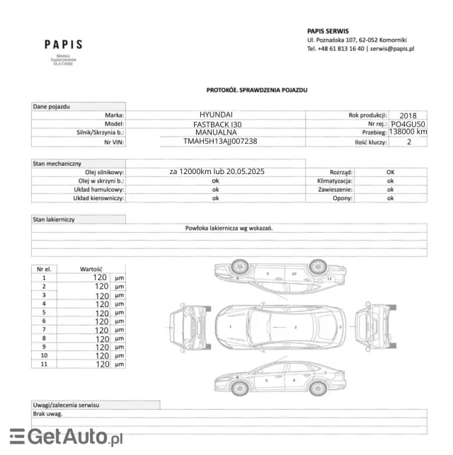 HYUNDAI I30 Fastback 1.4 T-GDI GPF Comfort